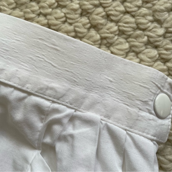 French vintage white cotton skirt with pockets - Picture 14 of 15